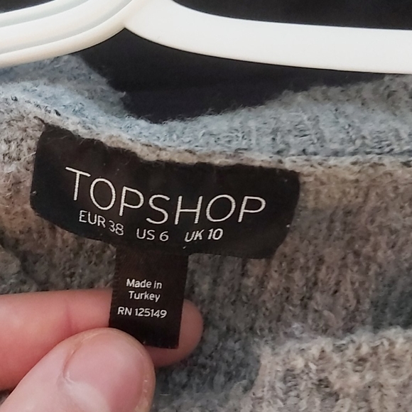 Topshop Grey Sweater - Picture 3 of 4